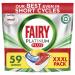 Fairy Platinum Plus All-In-1 Dishwasher Tablets Bulk 59 Tablets Lemon XXL PACK With Anti-Dull Technology & Rinse Aid Action Platinum Plus 59 count (Pack of 1)