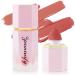 Paminify Soft Cream Liquid Blush  Creamy Dewy Blush Lightweight Blendable Glowing Blush Stick with Cushion Applicator Natural Silky Smooth Moisturizing Blush Makeup Cruelty-free 04 Peach Pink
