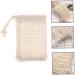 Buy Soap Bags with Drawstring - Sisal Fiber Exfoliating Pouch for Foaming & Drying (2 Pcs) - Best Soap Saver for Smooth Skin - Buy Online on SooperMarket.com