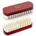 Stone and Clark Horse Hair Shoe Brush - Polish Your Leather to Perfection - Shoe Polish Brush with 100% Horse Hair Bristles & Concaved Beech Wood Handle (Crepe Suede Brush)