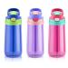 Kids Water Bottle with Straw for School Leak Proof 16 OZ Toddler Water Bottle BPA-Free Spout Lid for Boys & Girls