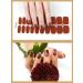Kalolary 20PCS Dark Red Gel Nail Polish Strips - Self-Adhesive Wraps with File and Stick | UV/LED Lamp Required - Buy Online on SooperMarket.com