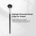 Buy Fan Brush Makeup - Soft Bristles Highlighter Brush for Flawless 3D Application | International Shipping Available - Buy Online on SooperMarket.com