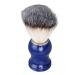 Men's Shaving Brush with Blue Handle - Salon Quality Comfortable Shave Lightweight and Nylon Brushes for Boyfriends and Dads