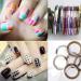 10 Rolls Mixed Colorful Nail Art Striping Tape Lines Width 2mm-Striping Tape for Nail Art-Nail Striping Tape Foil-Nail Striping Tape Thick-Nail Striping Tape with Dispenser-Self-Adhesive DIY Nail Art Tape - Buy Online on SooperMarket.com