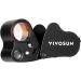 VIVOSUN 30X 60X Illuminated Jewelers Loupe Foldable Magnifier with LED Light for Jewelry Gems Watches Coins Stamps Antiques Black Black-1 Pack