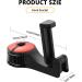 VIILICH 2PCS Car Headrest Hook & Cell Phone Holder - Durable Storage for Handbags & Devices (Red) | International Shipping - Buy Online on SooperMarket.com