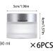 6 Pack 30ml Refillable Glass Cream Can - Leakproof Travel Container for Lotions Essential Oils & Lip Balm - Matte Transparent - Buy Online on SooperMarket.com
