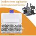 240 Sets TLKKUE Leather Double Cap Rivets - DIY Leather Craft Kit for Bags, Clothes, Shoes, Belts - Silver Decorative Rivets - Buy Online on SooperMarket.com