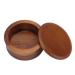 Premium Wooden Shaving Mug & Brush Bowl - Portable Barber Shop Essential with Lid | International Shipping - Buy Online on SooperMarket.com