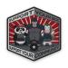 Trainlikefight - patch with a climbing back - for attachment to training vests backpacks or other surfaces with Velcro fleet (Velcro fleece for sewing) Support Your Box