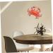Cabilock 1pc Wall Decoration Pendant Outdoor Wall Art Wall Sticker Decor Decoration for Home Red Wrought Iron - Buy Online on SooperMarket.com