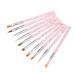 Anself 10-Part Nail Art Brush Set - Premium Painting & Drawing Pens for UV Gel & Acrylic Designs - Nail Art Essentials - Buy Online on SooperMarket.com