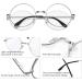Shop 3-Piece Retro Round Glasses | Unisex Vintage Metal Frame & Clear Lenses - Perfect for Decoration! - Buy Online on SooperMarket.com