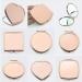 TOSSPER Compact Round Makeup Mirror - Folding Rose Gold Pocket Mirror for Travel & Camping - Heart-Shaped Style 2 - Buy Online on SooperMarket.com
