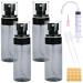 Dkbt spray bottle small 4 pieces 60ml white spray bottle fine fog atomizer spray bottles plastic mini spray bottles empty spray bottles for filling for perfume water black 4PCs