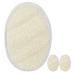 NOLITOY 3pcs Exfoliating Natural Loofah Sponge Natural Bath Body Sponge Loofa Brush Shower Loofah Skin Wash Towel Facial Makeup Remover Towel for Dead Spa Shower