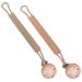 Silicon Dummy Clip Newborn Essentials Mam Dummy Clip for Baby Boys and Girls Soft Flexible Dummy Clips Fits All Pacifier Clips Dummy Holder and Baby Teething Toys Mam Soother Clips(Brown/Orange)