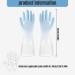 Cleaning Gloves Reusable Dishwashing Gloves Rubber Gloves Anti Slip Household Gloves for Kitchen Bathroom for Palm Width 3.6''-3.9 - Buy Online on SooperMarket.com