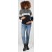 HAPPY MAMA Women's Nursing Hoodie Breastfeeding Maternity 503p 8 Graphite/Light Grey/Black - Buy Online on SooperMarket.com