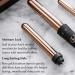 FoxyBae Rose Gold 3-in-1 Curling Wand - Ionic Professional Curling Iron with Temperature Control for Perfect Curls - Buy Online on SooperMarket.com