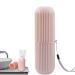Manolyee travel toothbrush holder toothbrush case-toothbrush travel container-multifunctional travel toothbrush organizer for home travel business camping school pink
