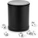 PU Leather Dice Cup with Lid and Felt-Lined Shaker - Set of 6 Dice Included for Yahtzee and Farkle Board Games - Buy Online on SooperMarket.com