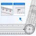 Xeodaun 4 Pieces Goniometer Physiotherapy 360 Degree Rotation Protractor Physiotherapy PVC for Physiotherapy Sports Therapy - Buy Online on SooperMarket.com
