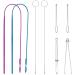 Arcemain 8 Pcs Drawstring Threader, Drawstring Replacement Tools Sewing Loop Kit Threader Drawstring Replacement Tool for Fabric Belts Strips Knitting Accessories