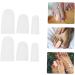 Silicone High Heel Protectors 8 Pairs - Foot Pain Relief & Comfort - White 6x3cm - Buy Online on SooperMarket.com