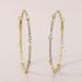 Chargances Gold Large Rhinestone Circle Hoop Earrings for Women - Fashion Wedding Accessories - Buy Online on SooperMarket.com