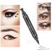 DekRion Winged Eyeliner Stamp & Liquid Liner Set - Black, Waterproof, Long-lasting & Smudgeproof Makeup - Buy Online on SooperMarket.com