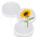 3 Pcs Clear Japanese Floral Frogs  2.76 Plastic Ikebana Kenzan Flower Arrangement Pin Frog Holder with 3 Mini Suction Cups on Bottom  Fixable on Uneven Glass Ceramic Vase
