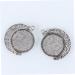 20 pcs Round Bezel Accessory with Pendants Trays Rotate Double-sided Pendant Trinket Keychain Alloy 2.5X2.5cmx2pcs As Shownx2pcs - Buy Online on SooperMarket.com