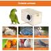 Nesting Box Cage for Parakeets, Budgies, and Small Birds - Coconut Fiber Wood Breeding House with Perch - Ideal for Finch, Canary, Cockatiel, Lovebird, Sparrow - Buy Online on SooperMarket.com