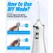 Portable Water Flosser - 4 Modes, Cordless, 5 Jet Tips, USB Rechargeable - Dental Teeth Cleaner for Home & Travel - Buy Online on SooperMarket.com