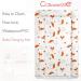 Callowesse Baby Changing Mat 79x47cm | Waterproof, Portable, Foldable | Red Foxes Design - Buy Online on SooperMarket.com