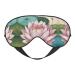 SSIMOO Lotuses Flower Namaste Soft Sleep Eye Mask Female Breathable Eye Patch Perfect for Travel and Relaxation Black