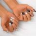 Sethexy Square Black False Nails - 24 Medium Acrylic Nail Tips for Women & Girls | Banish White Fingernails - Buy Online on SooperMarket.com