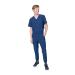 Mens Scrub Set V-Neck & Jogger 5 Pocket 4-Way Stretch for Medical Nursing Dentist Elements Select ES2946 X-Large Navy