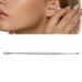 Stainless Steel Double Head Ear Spoon - Ergonomic Design for Itch Relief - Spiral Spring Ear Pick (Silver) - Buy Online on SooperMarket.com