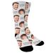 Aolun socks personalized photo socks individual take your photo in socks for men black & gray: S/m (women 4-6.5/men 4-8)/couple