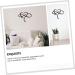 Cabilock 1pc Iron Pendant Home Decor Love Sign Plaque Iron Love Sign Heart Wall Hanging Ornament Household 45x39cm Black - Buy Online on SooperMarket.com