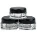 144 Pieces Beauticom 5G Clear Square Jars with Black Lids - BPA Free Containers for Scrubs Oils Creams & Lotions Ideal for International Shipping - Buy Online on SooperMarket.com