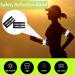 Youyike Double Reflector Set | 4 Reflective Safety Braces for Jogging Cycling & Outdoor Activities | 35x5 cm Black - Buy Online on SooperMarket.com
