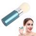 Blue Stretchable Makeup Brush with Cover Skin Friendly Soft Cosmetic Brush with Dense Bristles Portable Multifunctional Beauty Brush for Loose Powder Blush Foundation Eyeshadow