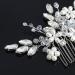 Unicra Bridal Wedding Hair Comb | Silver Pearl & Crystal Accessories for Women & Girls - Buy Online on SooperMarket.com