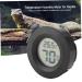 IPLUSMILE 5ST CELSIUS Repticip Terrarium Accessories | Round Moisture & Temperature Display | Glass Minitians for Reptiles | 4.5x1.5cm Black - Buy Online on SooperMarket.com
