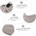 Beavorty Warm Foot Covers for Growth Therapy - Paraffin Bath Care 2 Pairs of Cotton Spa Shoes Gray 28x20cm - Foot Protection & Comfort - Buy Online on SooperMarket.com
