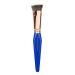 Bdellium Tools Professional Makeup Brush - Golden Triangle 987 Flat Top Face Blending - With All Vegan and Soft Synthetic Fibers For Buffing Out Makeup (Blue 1pc)
